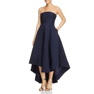 NWT C/MEO Strapless We Woke Up High-Low Dress Large